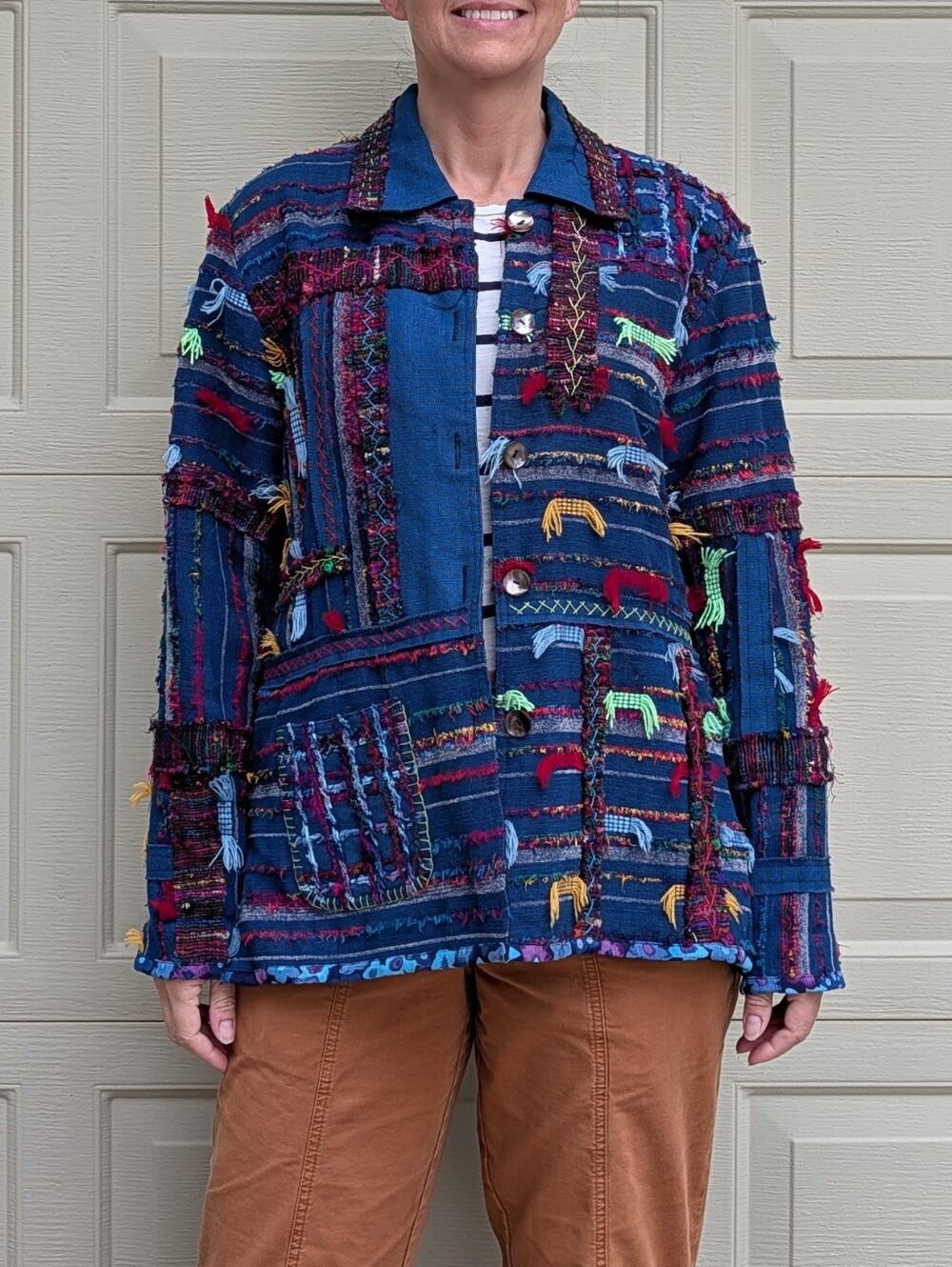 reversible YAK MAGIK embroidered jacket L